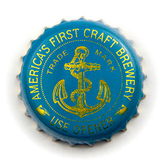 Anchor cyan crown cap