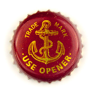 Anchor maroon crown cap