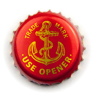 Anchor red crown cap