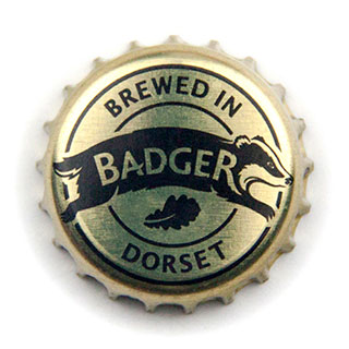 Badger gold crown cap
