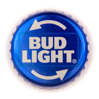 Bud Light crown cap