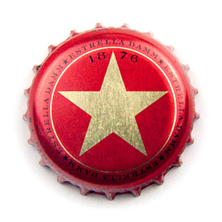 Estrella Damm crown cap