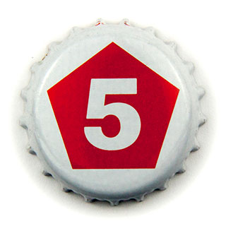 Five Points Brewing Co red crown cap