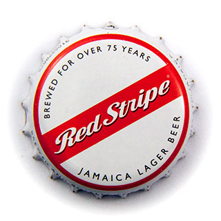 Red Stripe crown cap
